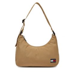 Torebka Tommy Jeans. Brązowe torebki do ręki damskie Tommy Jeans, bez wzorów, z jeansu, klasyczne, bez dodatków. Za 179.99 zł.