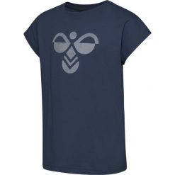 Koszulka dla dziewczynki Hummel Diez. Niebieskie t-shirty i topy dla dziewczynek Hummel, bez wzorów, bez ramiączek. Za 155.50 zł.