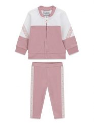 Guess Komplet bluza i legginsy A6YG06 K3909 Różowy Regular Fit. Czerwone bluzy dla dziewczynek Guess, z aplikacjami, z bawełny. Za 234.99 zł.