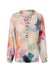 Emily van den Bergh Bluzka damska Kobiety wiskoza beżowy|wielokolorowy wzorzysty, 38. Brązowe bluzki damskie Emily van den Bergh, bez wzorów, z wiskozy, bez kołnierzyka, bez ramiączek. Za 499.95 zł.