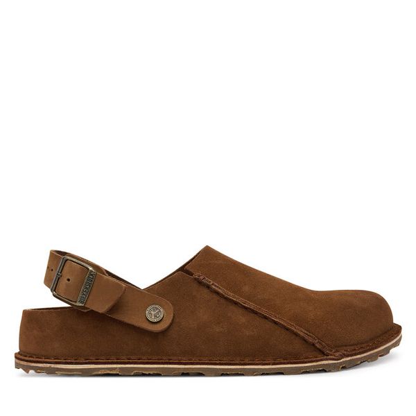 Sandały Birkenstock. Brązowe sandały męskie Birkenstock, bez zapięcia. Za 457.99 zł.