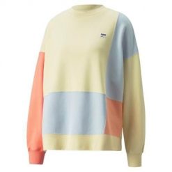 Bluza sportowa damska Puma Downtown. Białe bluzy sportowe damskie Puma, xl, bez wzorów, bez kaptura. Za 393.00 zł.