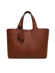 Elisabetta Franchi Torebka BS-96A-52E2-V450 Brązowy. Brązowe torebki do ręki damskie Elisabetta Franchi, bez wzorów, ze skóry, bez dodatków. Za 1,069.00 zł.