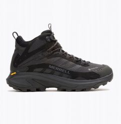 Buty turystyczne Merrell Moab Speed 2 Mid GTX - black. Czarne trekkingi męskie Merrell. Za 823.01 zł.