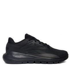 Sneakersy Reebok. Czarne obuwie sportowe damskie Reebok, bez wzorów, na fitness i siłownię. Za 279.99 zł.