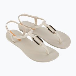 Sandały damskie Ipanema Class Linea. Brązowe klapki damskie Ipanema, bez wzorów, bez obcasa, bez zapięcia. Za 79.99 zł.