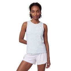 Damska koszulka tank top do biegania w terenie Trekking Siroko Volt-W Blue. Niebieskie koszulki sportowe damskie SIROKO, xs, bez wzorów, z materiału, bez kołnierzyka, bez ramiączek, do biegania. Za 152.00 zł.