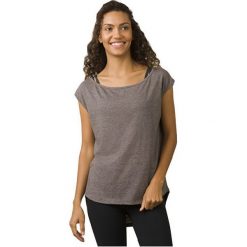 Prana T-shirt " Constance Top Moon Rock" (rozmiar S). Koszulki sportowe damskie PrAna, s, bez wzorów, bez kołnierzyka, bez ramiączek, climacool (adidas). W wyprzedaży za 108.00 zł.
