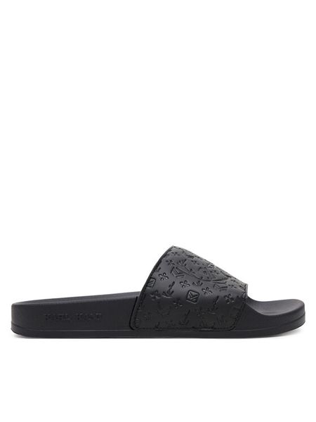 Karl Kani Klapki Pool Slide Prm PD00006204 Czarny. Czarne klapki damskie Karl Kani, bez wzorów, z syntetyku, bez obcasa. Za 89.99 zł.