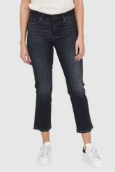 7 FOR ALL MANKIND Czarne jeansy damskie z lekko poszarpanymi nogawkami THE STRAIGHT CROP SLIM ILLUSION SAVAGE. Czarne jeansy damskie 7 for all mankind. W wyprzedaży za 499.99 zł.