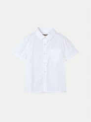 Mayoral Koszula 3112 Biały Regular Fit. Białe koszule dla chłopców Mayoral, bez wzorów, z bawełny, bez kołnierzyka, bez ramiączek. Za 79.99 zł.