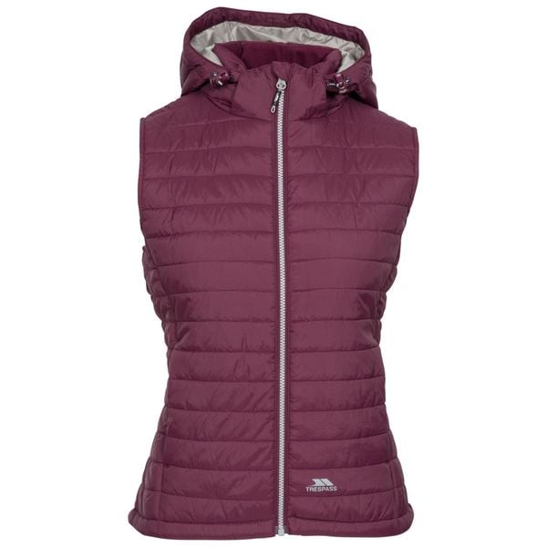 Kamizelka Damska Aretha. Fioletowe kurtki damskie Trespass, s, bez wzorów, bez kaptura. Za 159.99 zł.