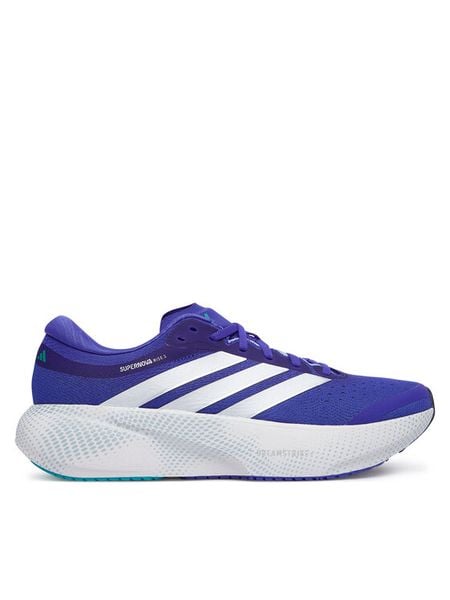 Adidas Buty do biegania Supernova Rise 3 JP8687 Niebieski. Niebieskie buty sportowe męskie Adidas, z materiału, bez zapięcia, do biegania. Za 551.99 zł.