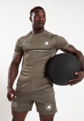 Broxton Koszulka - zielony. Zielone koszulki sportowe męskie GORILLA WEAR, l, bez wzorów, z poliesteru, bez kołnierzyka, bez ramiączek, na fitness i siłownię. Za 204.00 zł.