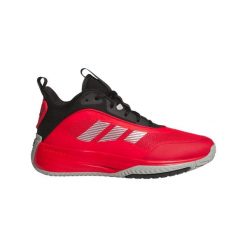 Buty do koszykówki adidas Ownthegame 3,0. Czerwone buty sportowe męskie Adidas, bez zapięcia, do biegania. Za 357.50 zł.
