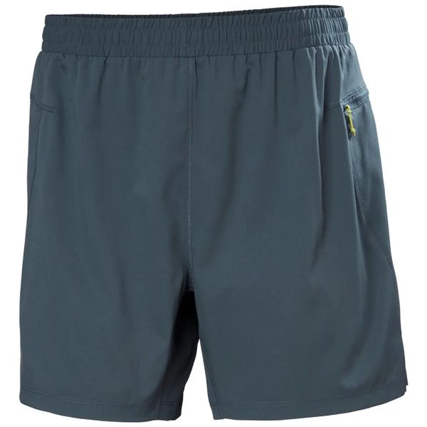 Szorty Helly Hansen 6". Niebieskie krótkie spodenki sportowe męskie Helly Hansen, m, bez wzorów, z elastanu, do biegania. Za 280.40 zł.