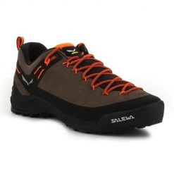 Buty trekkingowe męskie Salewa Wildfire MS Leather. Brązowe trekkingi męskie Salewa, trekkingowe. Za 692.00 zł.