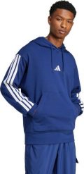 Bluza męska adidas Essentials 3-Stripes French Terry granatowa JD1872 L. Bluzy męskie Adidas, l, bez wzorów, bez kaptura. Za 278.99 zł.