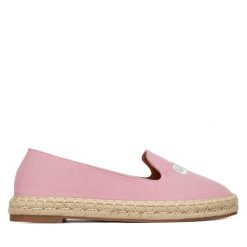 Espadryle DeeZee. Czerwone espadryle damskie DeeZee, bez wzorów, bez obcasa, bez zapięcia. Za 119.99 zł.