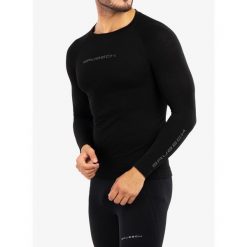 Bluza termoaktywna męska Brubeck 3D Run PRO LS Shirt. Czarne bluzy męskie Brubeck, m, bez wzorów, bez kaptura, do biegania. Za 361.90 zł.