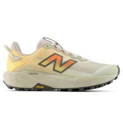 Buty damskie New Balance FuelCell Rebel Trail WRBT6G2 – beżowe. Brązowe obuwie sportowe damskie New Balance, bez wzorów, z gumy, do biegania. Za 649.99 zł.
