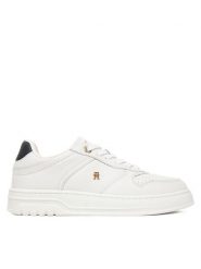 Tommy Hilfiger Sneakersy Th Sporty Cupsole Corp FW0FW09025 Biały. Białe obuwie sportowe damskie Tommy Hilfiger, bez wzorów, ze skóry. Za 449.99 zł.