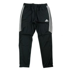 Second life - Spodnie dresowe męskie Tiro 17 o wąskim kroju czarne - Stan dobry. Czarne spodnie sportowe męskie Adidas, m, bez wzorów, z dresówki, do biegania. Za 122.16 zł.