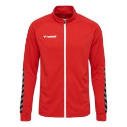 Kurtka Hummel Zip hmlAUTHENTIC Poly. Czerwone kurtki męskie Hummel, m, bez wzorów, z dzianiny, klasyczne, bez kaptura. Za 107.00 zł.