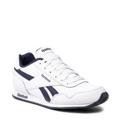 Sneakersy Reebok Classic. Białe półbuty dziewczęce Reebok Classic, bez wzorów, bez zapięcia. Za 119.99 zł.