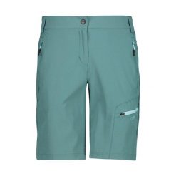 Bermudy damskie turystyczne CMP 31T5136. Zielone szorty sportowe damskie CMP, xs, bez wzorów, sportowe, trekkingowe. Za 342.25 zł.