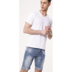 Niebieskie Szorty Abiotic. Spodnie materiałowe męskie Born2be. Za 69.99 zł.