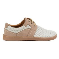 Olivier Barefoot Męskie buty skórzane sznurowane minimalistyczne 115KZ perforowane beżowe beżowy. Brązowe półbuty na co dzień męskie ze skóry, klasyczne, bez zapięcia. Za 392.97 zł.