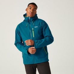 Okara męska kurtka przeciwdeszczowa. Zielone kurtki męskie Regatta, m, bez wzorów, z materiału, trekkingowe. Za 209.99 zł.