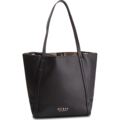 Torebka GUESS - HWVE71 76230 BLA. Czarne torebki do ręki damskie Guess, z aplikacjami, ze skóry ekologicznej. Za 629.00 zł.