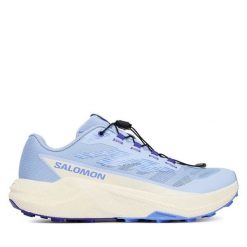 Buty do biegania Salomon. Niebieskie obuwie sportowe damskie Salomon, bez wzorów, do biegania. Za 639.99 zł.