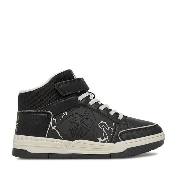 Sneakersy Star Wars. Czarne trampki i tenisówki chłopięce Star Wars, bez wzorów, retro, bez zapięcia. Za 139.99 zł.