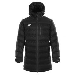 Płaszcz zimowy męski Madera Coat Senior. Czarne kurtki męskie Zina, na zimę, m, bez wzorów, do piłki nożnej. W wyprzedaży za 399.00 zł.