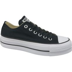 Czarne Buty Converse Chuck Taylor All Star Lift W 560250C. Czarne obuwie sportowe damskie Converse, bez wzorów, z gumy. W wyprzedaży za 319.00 zł.