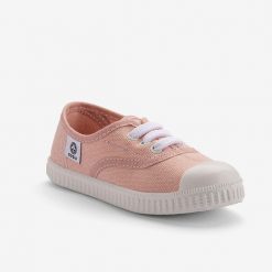 Płótno dziecięce Coqui. Czerwone buty sportowe dziewczęce Coqui, bez wzorów, bez zapięcia, tenisowe. Za 137.99 zł.