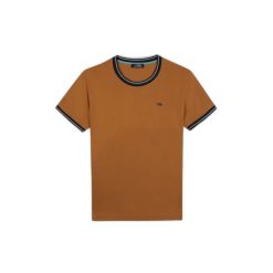 Koszulka z siateczki TBS Darel. Brązowe t-shirty damskie TBS, xl, bez wzorów, z bawełny, klasyczne, bez kołnierzyka. Za 172.50 zł.