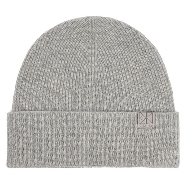 Czapka Calvin Klein. Szare czapki i kapelusze damskie Calvin Klein, na zimę, bez wzorów. Za 329.99 zł.