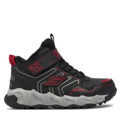Sneakersy Skechers. Czarne trampki i tenisówki chłopięce Skechers, bez wzorów, bez zapięcia. Za 239.99 zł.