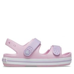 Sandały Crocs. Czerwone sandały dziewczęce Crocs, bez zapięcia. Za 129.99 zł.