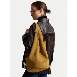 Torebka Polo Ralph Lauren. Brązowe torebki do ręki damskie Polo Ralph Lauren, bez wzorów, bez dodatków. Za 3,499.00 zł.