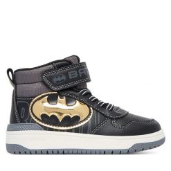 Sneakersy Geox. Czarne trampki i tenisówki chłopięce Geox, bez wzorów, bez zapięcia. Za 189.99 zł.