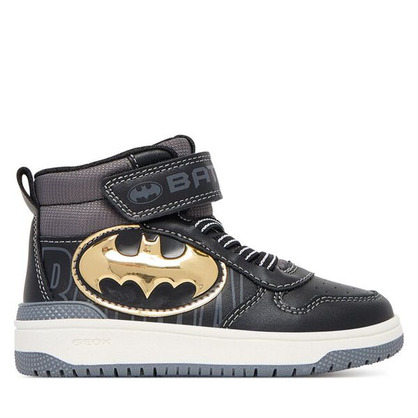Sneakersy Geox. Czarne trampki i tenisówki chłopięce Geox, bez wzorów, bez zapięcia. Za 215.99 zł.