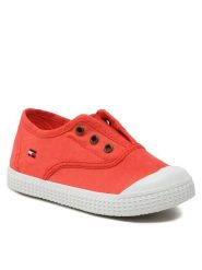 Tommy Hilfiger Trampki Low Cut Easy-On Sneaker T1X9-32824-0890 S Koralowy. Pomarańczowe trampki i tenisówki chłopięce Tommy Hilfiger, bez wzorów, z materiału, bez zapięcia. Za 139.99 zł.