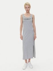 Emporio Armani Underwear Sukienka codzienna EW000494 AF10881 O8002 Szary Regular Fit. Szare sukienki damskie Emporio Armani Underwear, na co dzień, s, bez wzorów, z bawełny, bez kołnierzyka, bez ramiączek, proste. Za 229.99 zł.