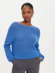Marella Sweter Nievo 2423366254 Niebieski Regular Fit. Niebieskie swetry damskie Marella, s, bez wzorów, z syntetyku, bez kołnierzyka, bez ramiączek, bez kaptura. Za 419.99 zł.