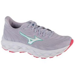 Buty do biegania damskie, Wave Sky 8. Białe obuwie sportowe damskie Mizuno, bez wzorów, z materiału, do biegania, mizuno wave. Za 599.99 zł.